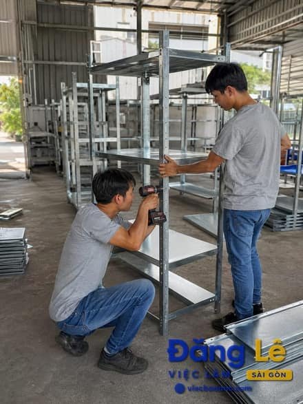 TUYỂN NAM LẮP RÁP KỆ SẮT TỦ SẮT ĐỒ NỘI THẤT
