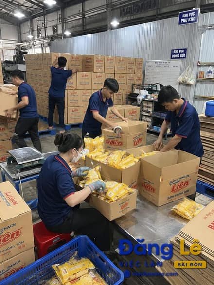 TUYỂN LƯỢNG LỚN NAM NỮ ĐÓNG GÓI SẢN XUẤT BÁNH KẸO