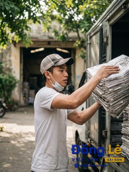TUYỂN NAM PHỤ KHO BỐC XẾP GIẤY BÁO