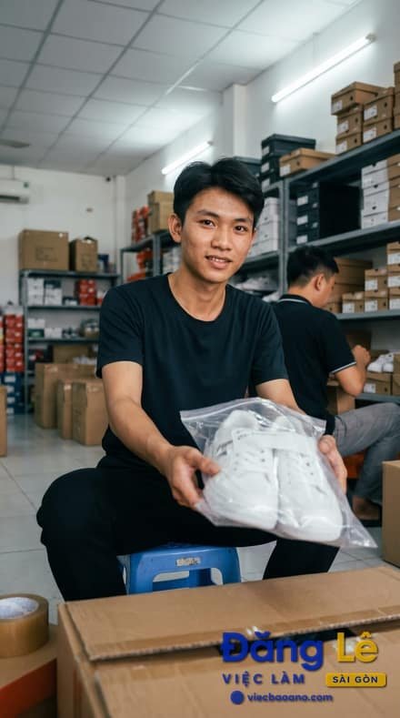 TUYỂN NAM ĐÓNG GÓI HÀNG GIÀY DÉP