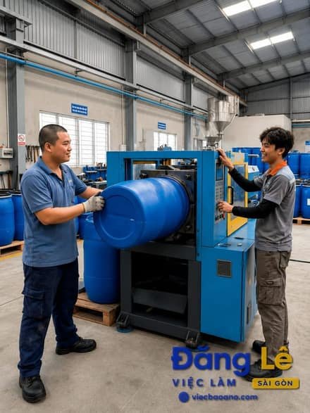 TUYỂN NAM LÀM SẢN XUẤT THÙNG PHI VÀ PHỤ KHO THEO XE GIAO HÀNG