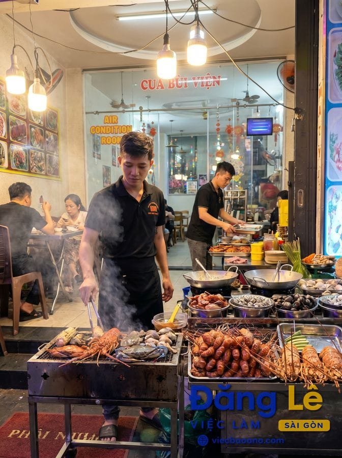 TUYỂN NAM PHỤC VỤ - PHỤ BẾP QUÁN NHẬU PHỐ BÙI VIỆN