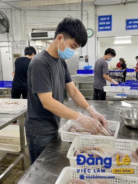 TUYỂN NAM CÔNG NHÂN SƠ CHẾ THỰC PHẨM ĐÔNG LẠNH