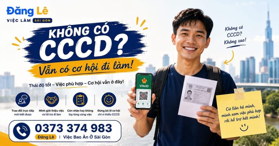 Anh ơi... em không có CCCD, còn xin việc được không?