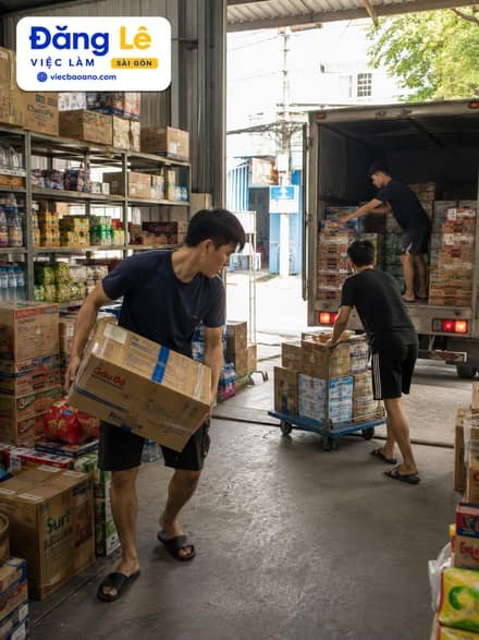 Ảnh công việc PHỤ KHO TẠP HÓA THEO XE TẢI GIAO HÀNG 2