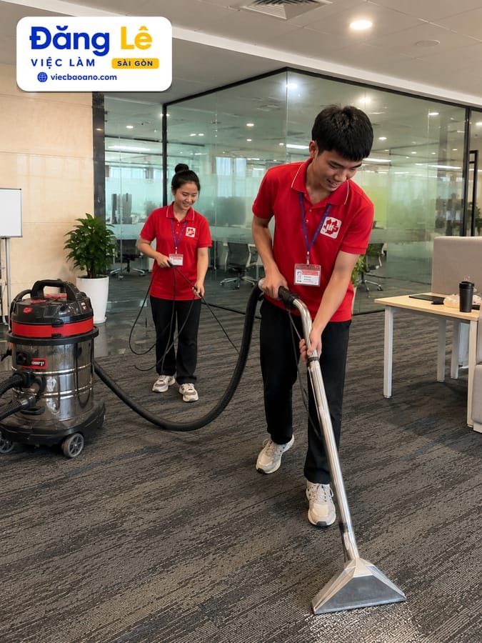 NHÂN VIÊN GIẶT THẢM VĂN PHÒNG